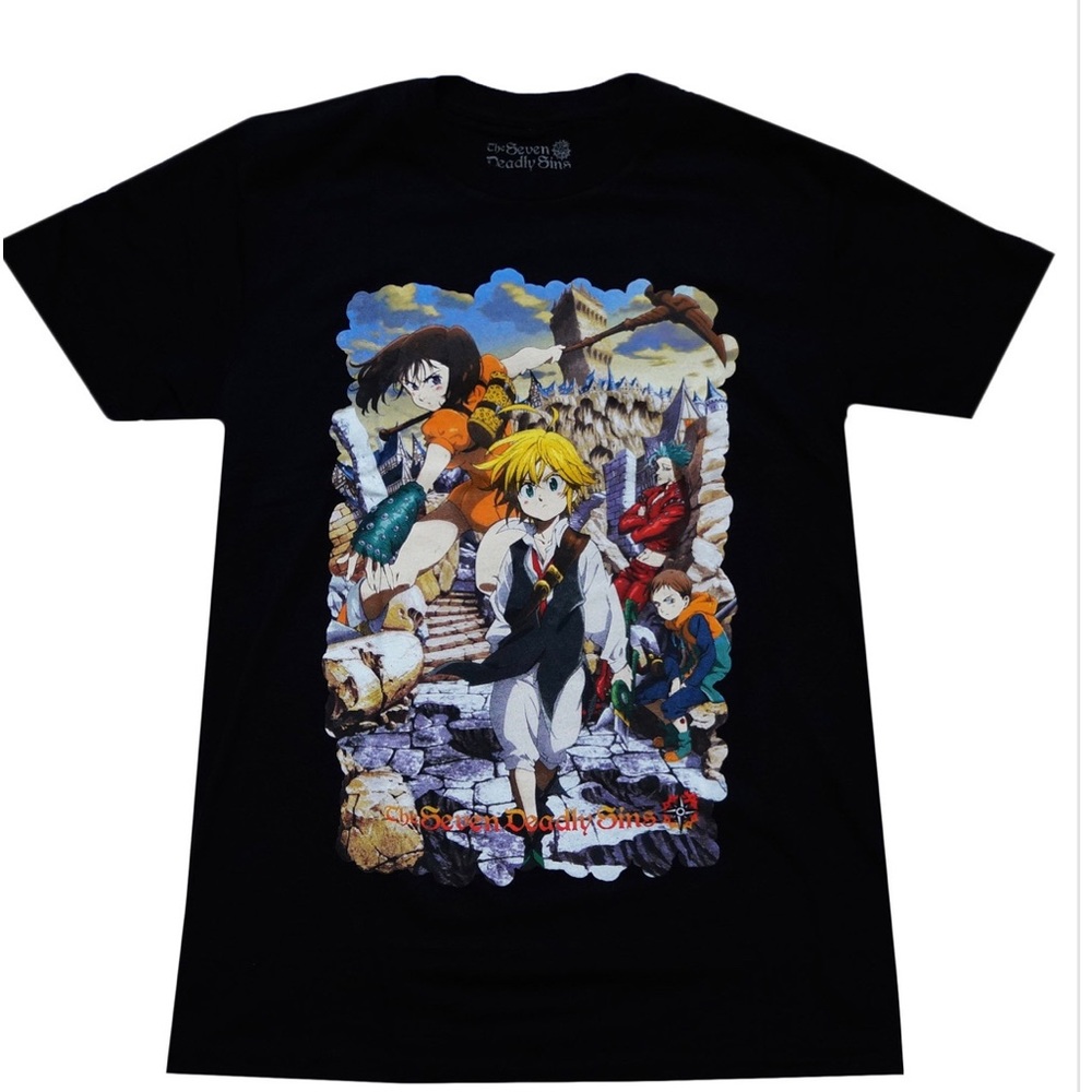 The Seven Deadly Sins Funimation anime t shirt size Large